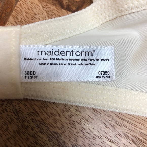 Maidenform Demi Bra Reggiseno Maidenform One Fabulous Fit 2.0 - Demi Con Ferretto, Taglia 34D, Nuovo Con Etichette Foulard Donna